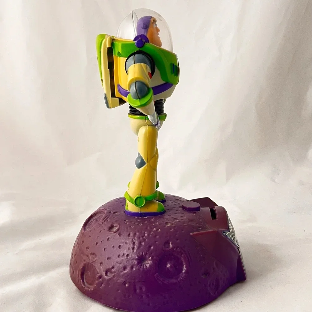Disney Pixar Toy Story Buzz Lightyear Talking Coin Bank Works Thinkway Vintage